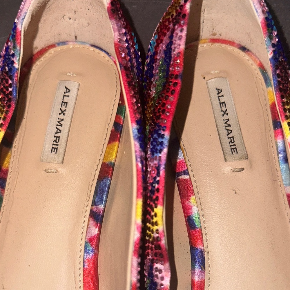 Alex Marie Colorful Rhinestone Flats - Picture 5 of 7